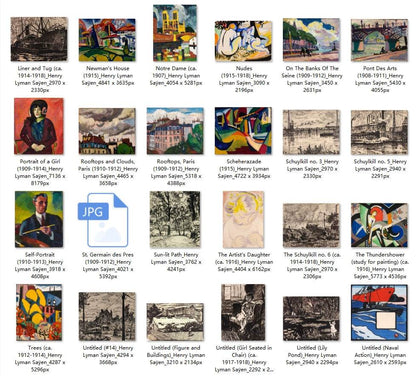 60 Painting Images by Henry Lyman Saÿen (American, 1875-1918) - Gandhanra-ART
