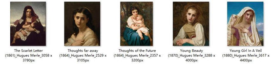 25 Painting Images by Hugues Merle (French, 1823 - 1881) - Gandhanra-ART