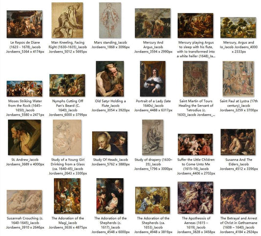70 Painting Images by Jacob Jordaens (Flemish, 1593-1678) - Gandhanra-ART