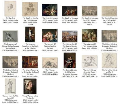 68 Painting Images by Jacques Louis David (French, 1748 - 1825) - Gandhanra-ART
