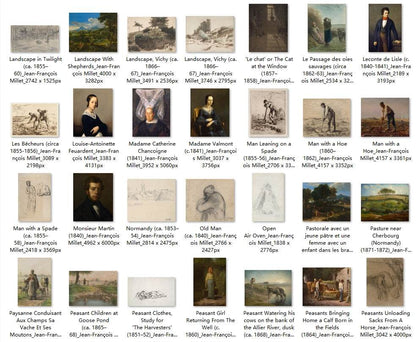 118 Painting Images by Jean-François Millet (French, 1814-1875) - Gandhanra-ART