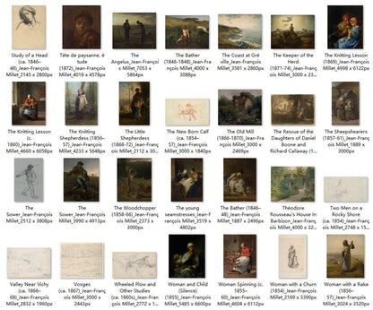 118 Painting Images by Jean-François Millet (French, 1814-1875) - Gandhanra-ART