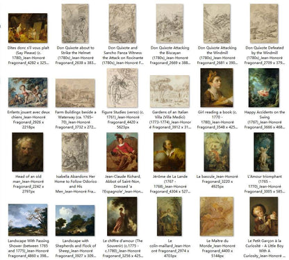114 Painting Images by Jean-Honoré Fragonard (French, 1732-1806) - Gandhanra-ART
