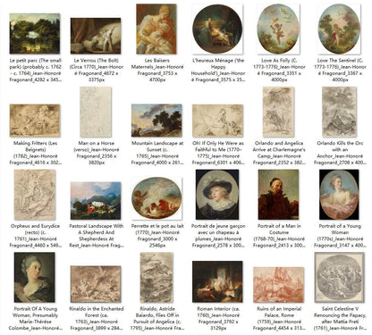 114 Painting Images by Jean-Honoré Fragonard (French, 1732-1806) - Gandhanra-ART
