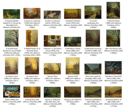 72 Painting Images by John Atkinson Grimshaw (English, 1836 – 1893) - Gandhanra-ART