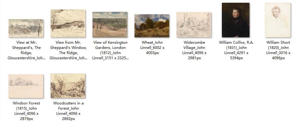 93 Painting Images by John Linnell (English, 1792-1882) - Gandhanra-ART