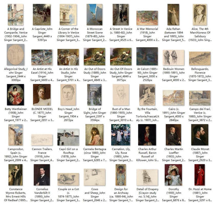 329 Painting Images by John Singer Sargent (American, 1856-1925) - Gandhanra-ART