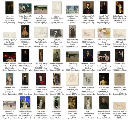 329 Painting Images by John Singer Sargent (American, 1856-1925) - Gandhanra-ART