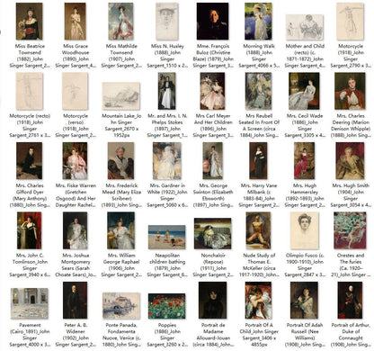 329 Painting Images by John Singer Sargent (American, 1856-1925) - Gandhanra-ART