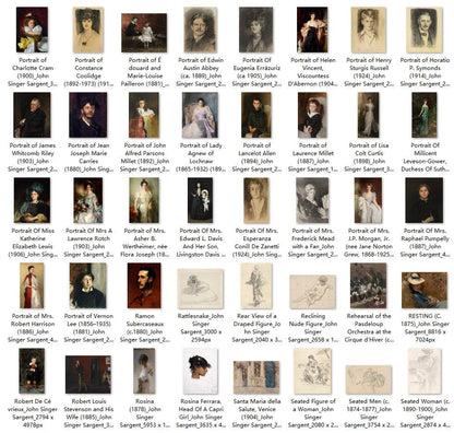 329 Painting Images by John Singer Sargent (American, 1856-1925) - Gandhanra-ART