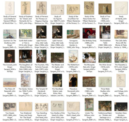 329 Painting Images by John Singer Sargent (American, 1856-1925) - Gandhanra-ART