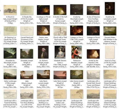 96 Painting Images by Joseph Wright of Derby (English, 1734-1797) - Gandhanra-ART