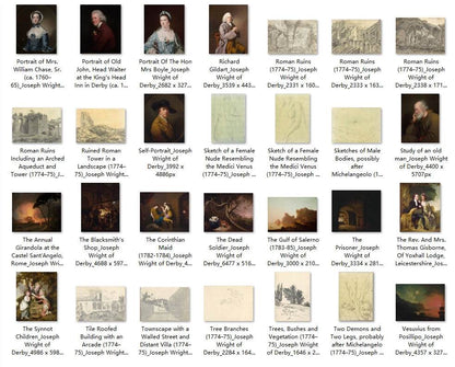 96 Painting Images by Joseph Wright of Derby (English, 1734-1797) - Gandhanra-ART