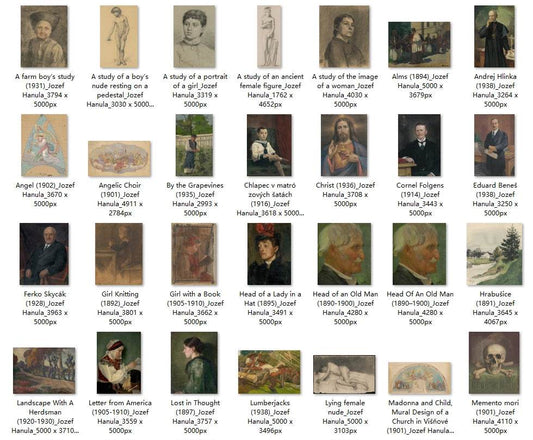 93 Painting Images by Jozef Hanula (Slovak, 1863-1944) - Gandhanra-ART
