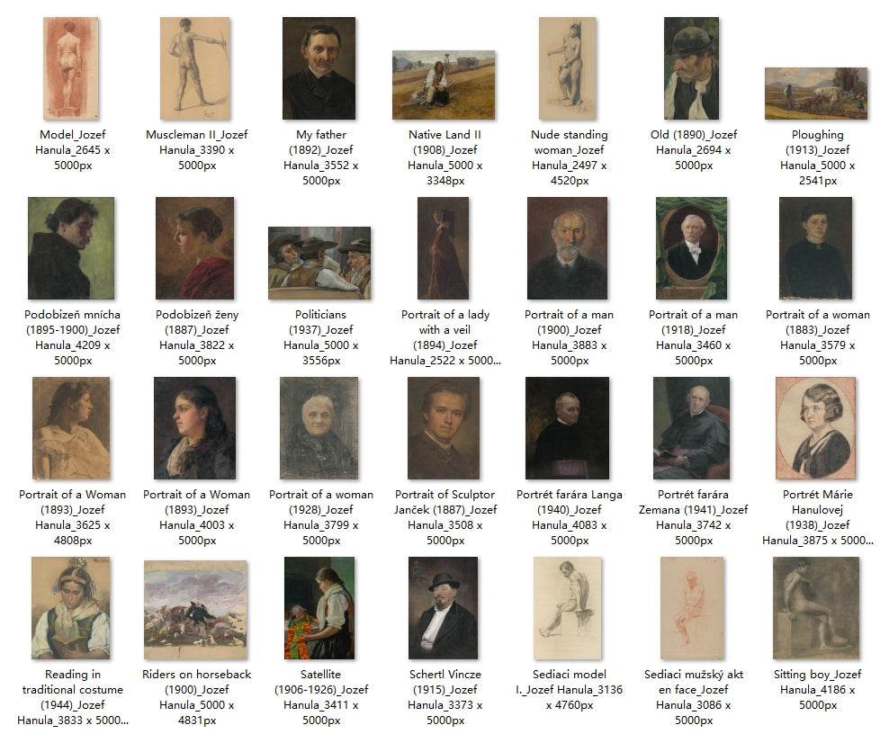 93 Painting Images by Jozef Hanula (Slovak, 1863-1944) - Gandhanra-ART