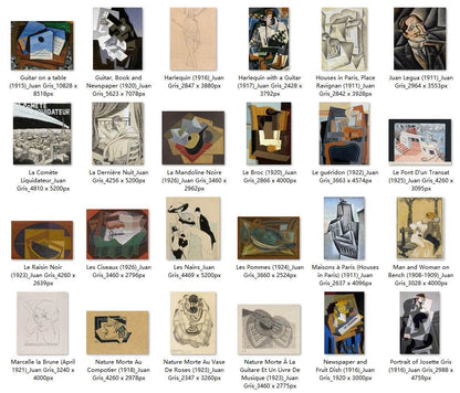 69 Painting Images by Juan Gris (Spanish, 1887-1927) - Gandhanra-ART