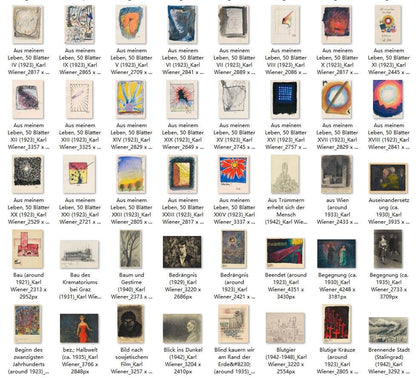 820 Painting Images by Karl Wiener (Austrian, 1901-1949) - Gandhanra-ART