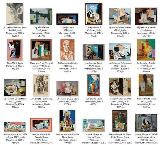 38 Painting Images by Louis Marcoussis (French, 1883-1941) - Gandhanra-ART