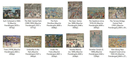 60 Painting Images by Maurice Prendergast (American, 1858-1924) - Gandhanra-ART