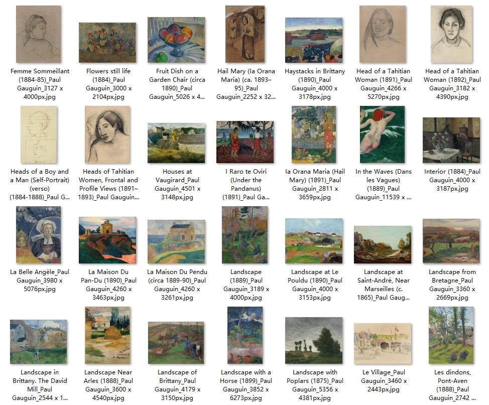 139 Painting Images by Paul Gauguin (French, 1848-1903) - Gandhanra-ART
