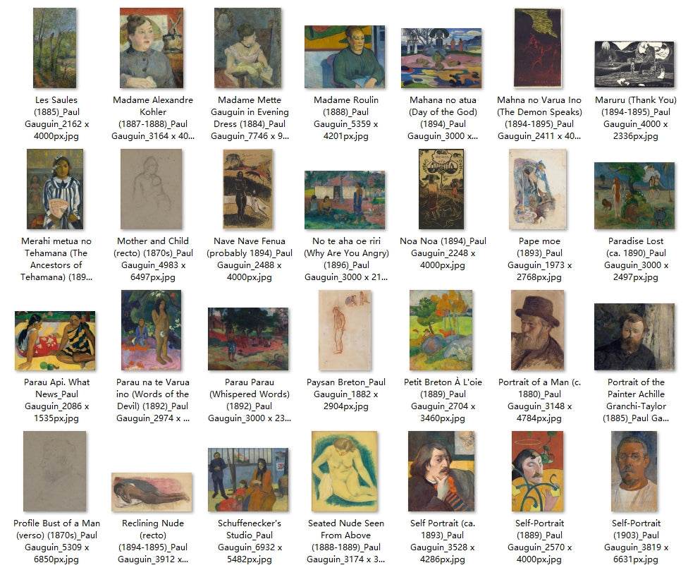 139 Painting Images by Paul Gauguin (French, 1848-1903) - Gandhanra-ART