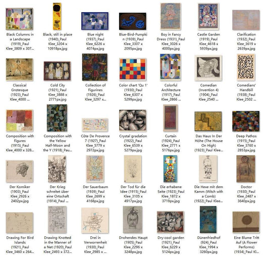 249 Painting Images by Paul Klee (German, 1879 - 1940) - Gandhanra-ART