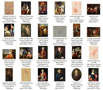 61 Painting Images by Pompeo Batoni (Italian, 1708-1787) - Gandhanra-ART