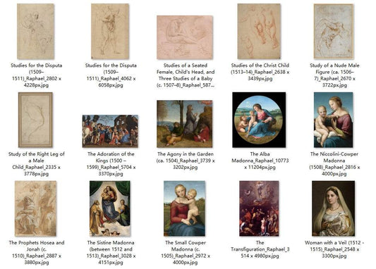 35 Painting Images by Raphael (Italian, 1483-1520) - Gandhanra-ART
