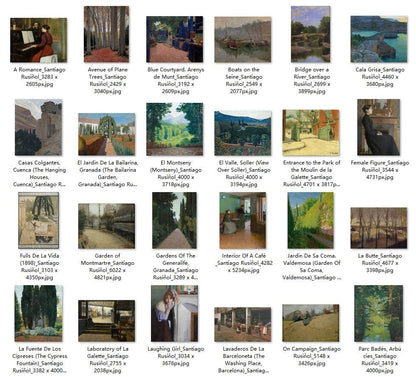 38 Painting Images by Santiago Rusiñol (Spanish, 1861 – 1931) - Gandhanra-ART