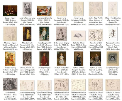 109 Painting Images by Sir John Everett Millais (English, 1829-1896) - Gandhanra-ART