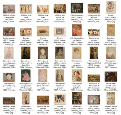 280 Painting Images by Tadeusz Makowski (Polish, 1882-1932) - Gandhanra-ART