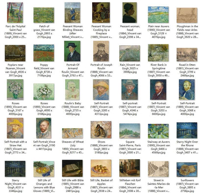 154 Painting Images by Vincent van Gogh (Dutch, 1853-1890) - Gandhanra-ART
