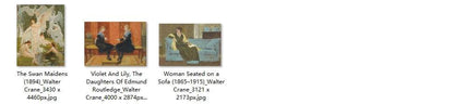 75 Painting Images by Walter Crane (English, 1845 - 1915) - Gandhanra-ART