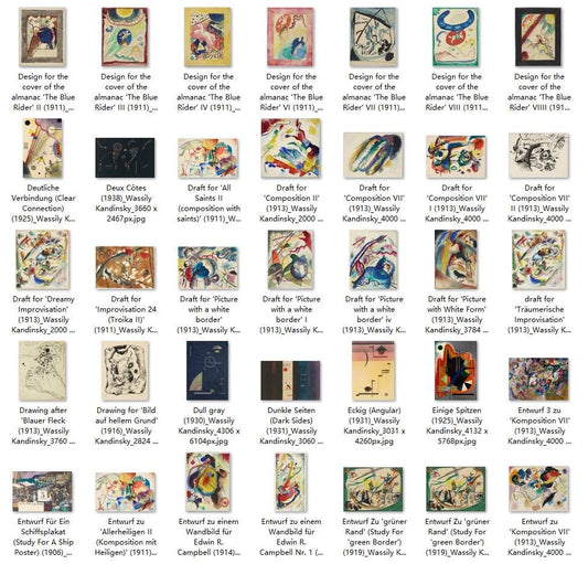 210 Painting Images by Wassily Kandinsky (Russian, 1866 - 1944) - Gandhanra-ART