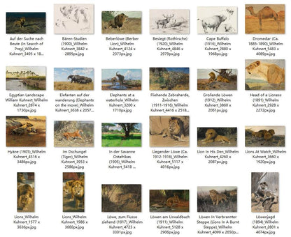 44 Painting Images by Wilhelm Kuhnert (German, 1865-1926) - Gandhanra-ART