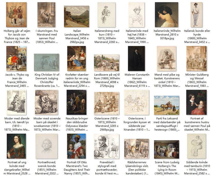 102 Painting Images by Wilhelm Marstrand (Danish, 1810-1873) - Gandhanra-ART