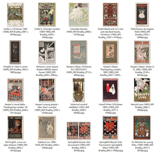 76 Painting Images by Will Bradley (American, 1868 – 1962) - Gandhanra-ART