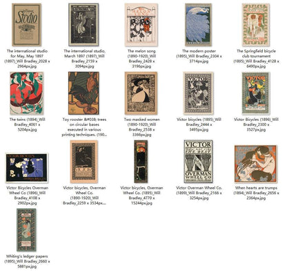 76 Painting Images by Will Bradley (American, 1868 – 1962) - Gandhanra-ART