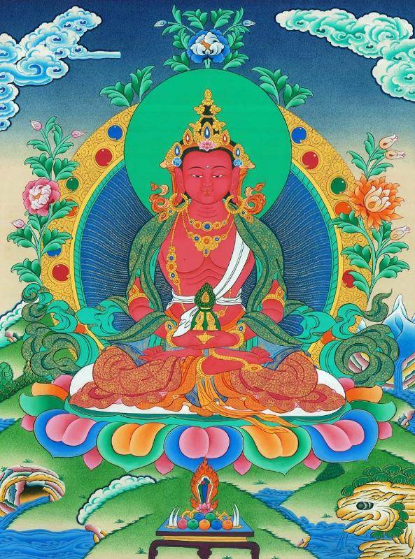 Amitayus - the Buddha of Longevity - Gandhanra-ART