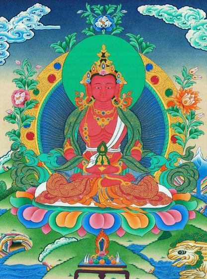 Amitayus - the Buddha of Longevity - Gandhanra-ART
