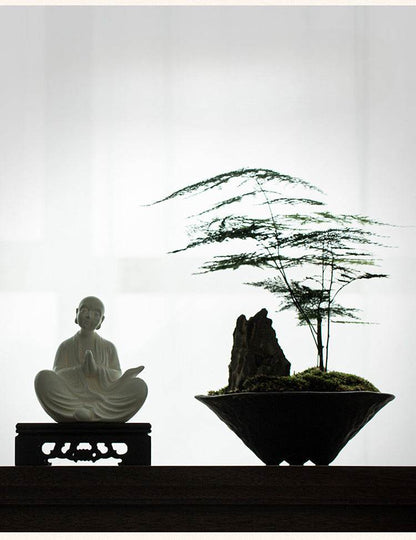 Ceramic Meditation Buddha Statue - Gandhanra-ART