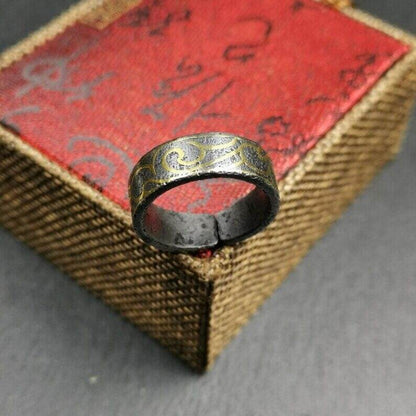 Tibetan Ring | Adjustable US Size 10 - Gandhanra-ART