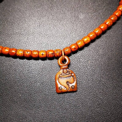 Amulet,Conch Pendant, Bead Counter Clip Pendant 1.0"×.0.7" Gandhanra-ART