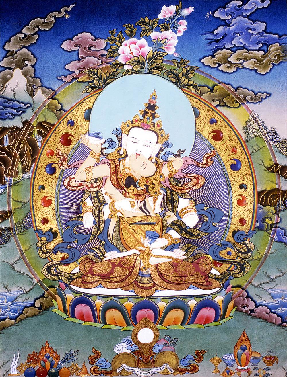 Vajrasattva in Yab Yum - Gandhanra-ART