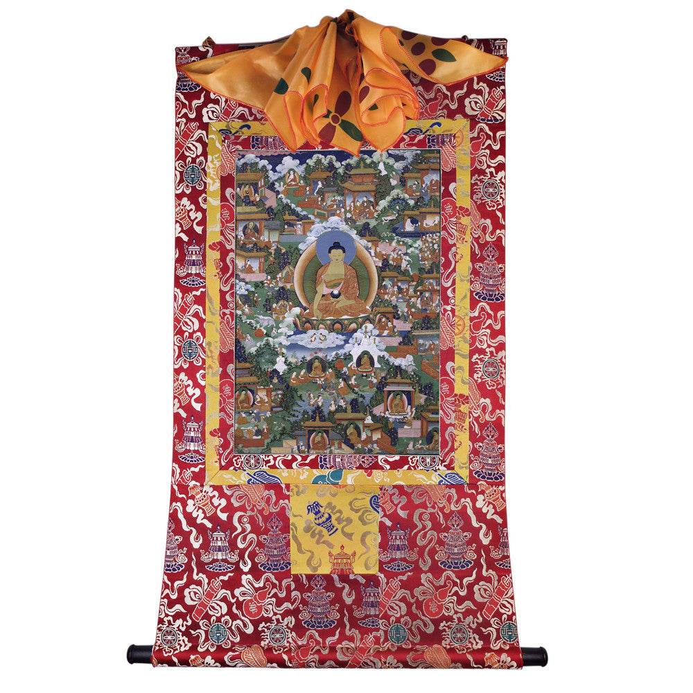 Shakyamuni Pure Land Thangka - Gandhanra-ART