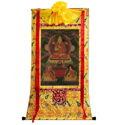 Tsongkhapa and His 2 Disciples - 17th Century - Gandhanra-ART