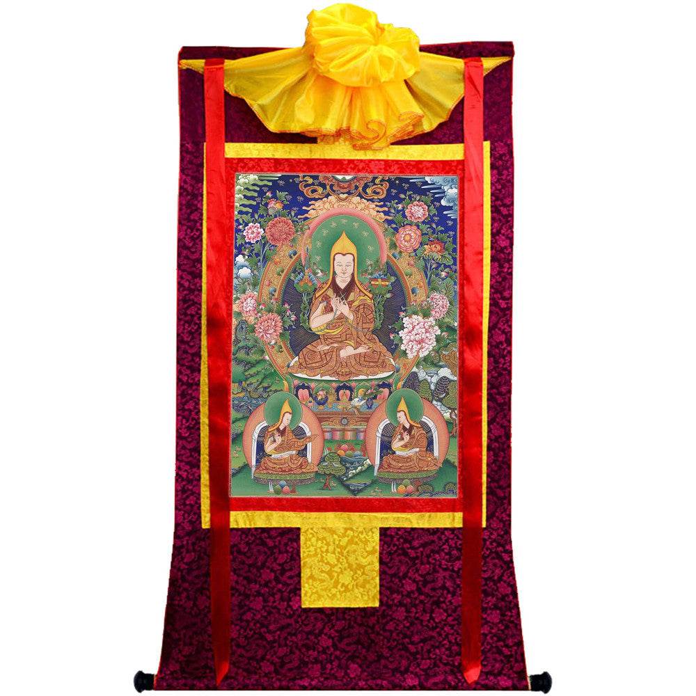 Tsongkhapa and His 2 Disciples - Gandhanra-ART