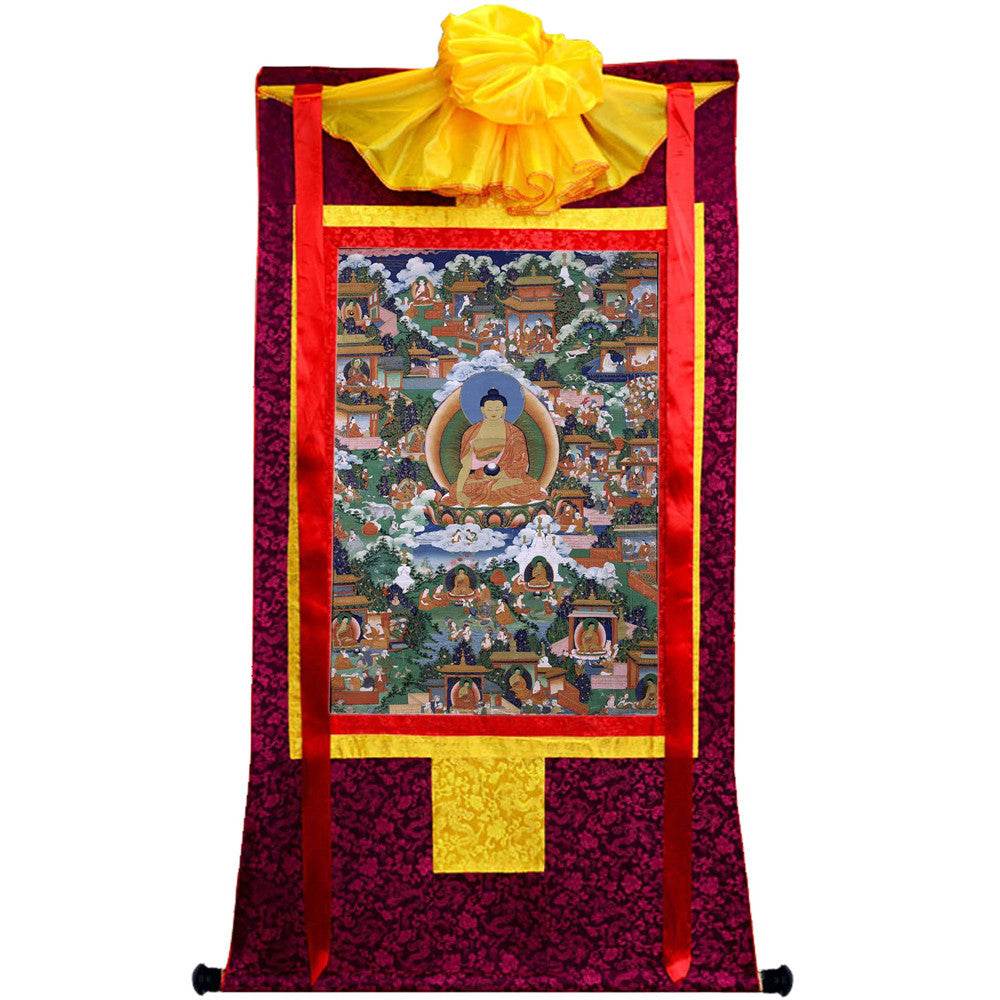 Shakyamuni Pure Land Thangka - Gandhanra-ART