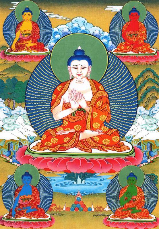 The Mandala of Five Dhyani-Buddhas of Vajradhatu - Gandhanra-ART