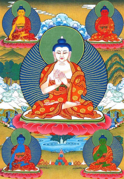 The Mandala of Five Dhyani-Buddhas of Vajradhatu - Gandhanra-ART